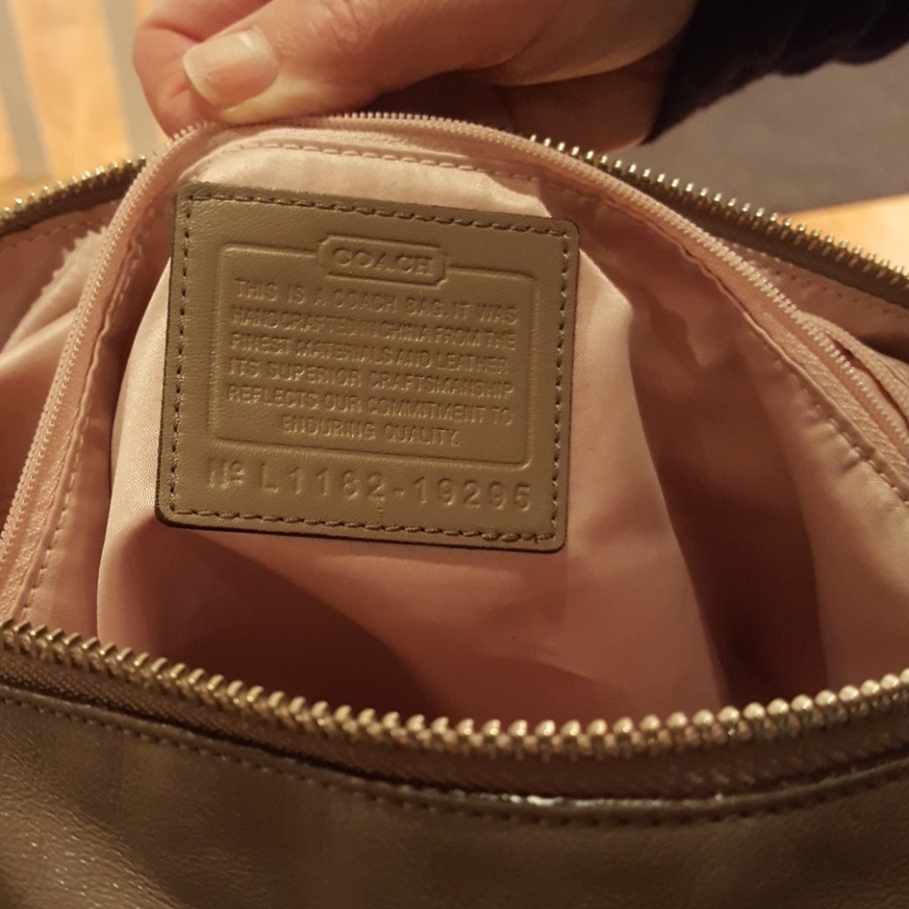 Coach Grey Leather Crossbody Bag - Picture 2 of 4